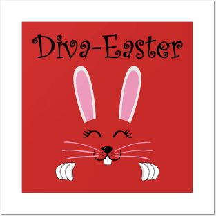 Girls Easter Bunny Face Shirt,Cute  Bunny Posters and Art